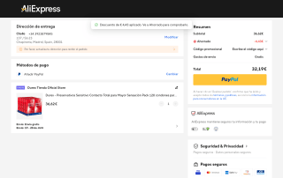 Durex Sensitivo Contacto Total pack 120 preservativos por 32,19€
