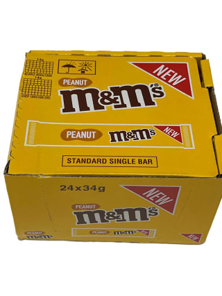 24 unidades de M&M's Barritas Cacahuete por 12.94€