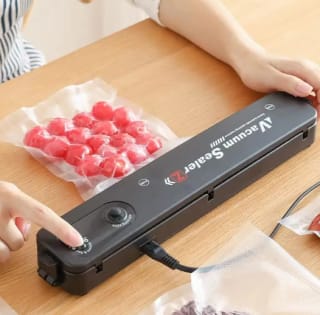 Máquina de envasado al vacío + bolsas al vacio por solo 3,98€