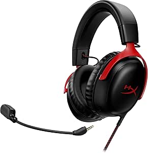 Casque filaire HyperX Cloud III - Noir/Rouge à 99,99€