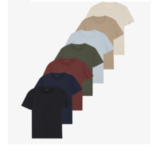 Pack de 7 Camiseta Basicas de Hombre Pier One por 30.76€