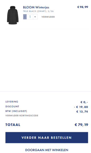 20% extra korting boven op de sale prijs bij Protest