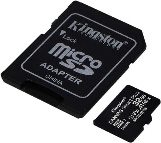 Kingston microSDHC Canvas Select Plus 32GB 100 MB/s + SD adapter voor €2,99 bij Amazon