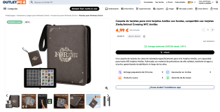 Carpeta de tarjetas para mini tarjetas Amiibo con fundas compatible con tarjetas Zleda/Animal Crossing NFC Amiibo por solo 4,99€