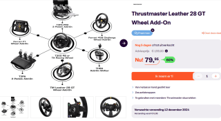 Thrustmaster TM Leer 28GT Wiel ADD-ON - Controller voor €79,95 bij Ibood