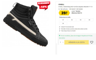 Zapatillas para Hombre O'NEILL Wallenberg Mid por 39.99€