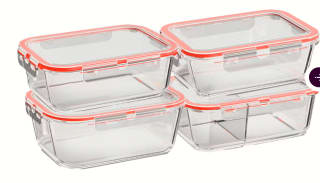 Curver glazen vershouddozenset 4-delig voor €19,95 bij Ibood