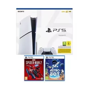 PlayStation 5 Slim Lector + Spider-Man 2 + Astro Bot por 458,01€ envío desde España