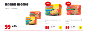 Indomie noodles 5pack voor €0,99 bij Dirk