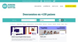 Carné ISIC joven o carné internacional de estudiante por 4€