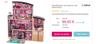 Maison de poupée en bois Kidkraft Villa Sparkle à 89,60€