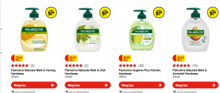 Alle Palmolive handzeep, 3 voor €5 bij Kruidvat