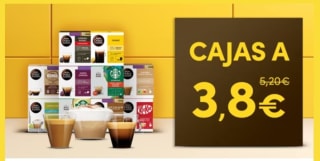 10 cajas variedades Dolce Gusto por 38€