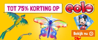 Tot 75% korting op heel veel vliegers van Eolo Toys bij Lobbes