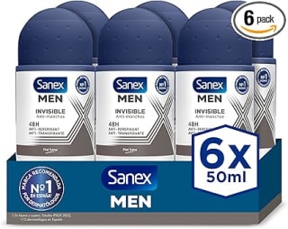 6 Desodorantes Sanex Men Dermo Invisible por 7,19€
