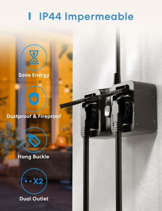 Meross - Smart Wi-Fi Indoor/Outdoor Plug voor €19,50 bij Amazon