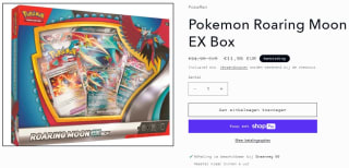 Pokemon Roaring Moon EX Box voor €11,95 bij Pokemen