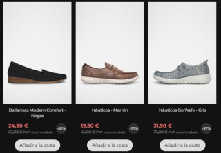 Rebajas hasta 75% descuento calzado Skechers
