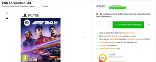 PS5 EA Sports F1 24 voor €39,95 bij AllYourGames