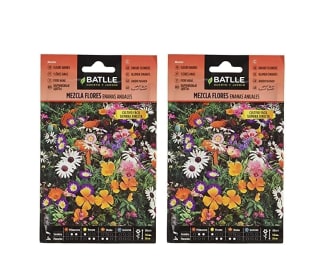 Paquete 2 Semillas Batlle Mezcla Flores ENANAS anuales Multicolor por 3,76€
