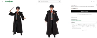 Muñeco Harry Potter marca Mattel por 15€.