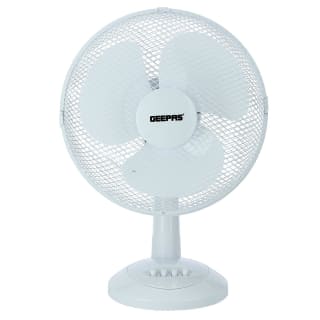 Exclusive12" White Oscillating Desk Fan from £12.59 at Geepas