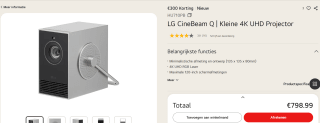 LG HU710PB CineBeam Q Beamer voor €798,99 bij LG