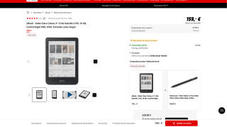 eBook Kobo Clara Colour 6" E Ink Kaleido 3 HD por 135,15€