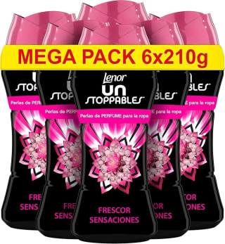Lenor Unstoppables Fragancia Sensaciones Perlas Perfumadas 6 x 210g por 16,99€