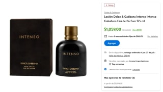Perfume Dolce & Gabbana Intenso por $1,059 en Walmart