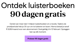 Gratis 90 dagen proefperiode Bookbeat