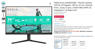 Monitor Philips Evnia 24M2N3200S/00 23.8" LED Fast IPS FullHD 180Hz 0,5ms por 97€