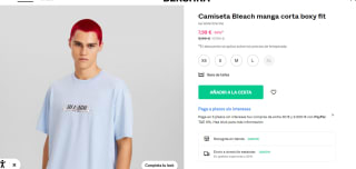 Camiseta Bleach manga corta boxy fit por 7.99€