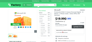 M365 15 meses Personal Digital - 12 Meses + 3 Meses Gratis - Antes Office 365 Personal por $19.990
