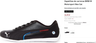 Zapatillas de carreras BMW de hombre por 34.95€
