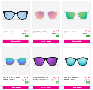 Gafas de sol HAWKERS Hasta 75% descuento gafas sol polarizadas Hawkers desde solo 12,99€