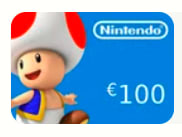 Nintendo eShop Prepaid Card €100 voor 80,85dmv code bij Kinguin