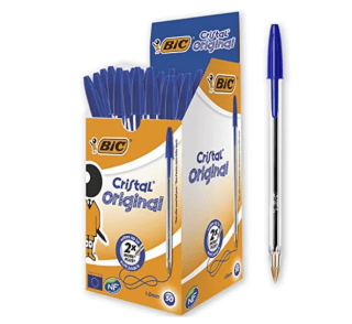 50 unidades boligrafos BIC azul a tan solo 11,22€