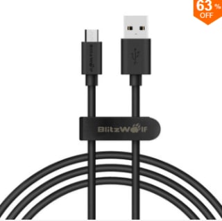 BlitzWolf® BW-CB7 2.4A 3.33ft/1m Micro USB Charging Data Cable voor €1,73