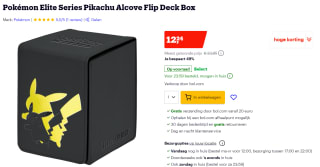 Pokemon Deckbox Alcove Elite Series Pikachu voor €12,24 bij bol.com