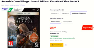 Assassin's Creed Mirage - Launch Edition - Xbox One & Xbox Series X voor €34,99 bij Bol.com