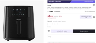 Solac Freidora sin Aceite Airfryer 7L por 47.04€