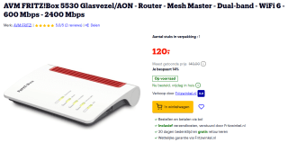 AVM FRITZ!Box 5530 Glasvezel/AON Router voor €120 bij Bol