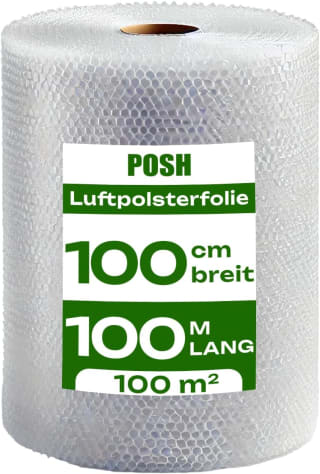 Luchtkussenfolie, 100 m x 100 cm breed, voor €37,20 bij Amazon