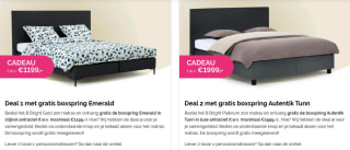 Gratis boxspring bij aankoop van 2 matrassen bij Beter Bed