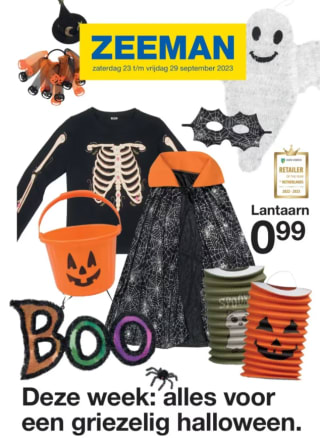 Diverse Halloween kleding en andere spulletjes vanaf €0,99 bij de Zeeman