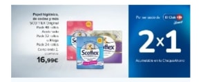 2×1 Acumulación Club y más Ofertas en Papel higiénico, de cocina, etc en Carrefour.