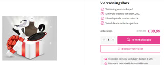 Groupdeal verrassingsbox t.w.v. €200 voor €39,99
