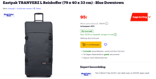Eastpak TRANVERZ L Reiskoffer (79 x 40 x 33 cm) voor €95 bij Bol.com