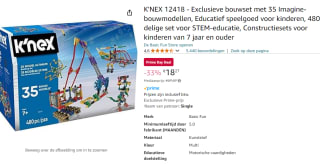 K'NEX bouwset met 35 Imagine-bouwmodellen voor €18,27 met Amazon Prime